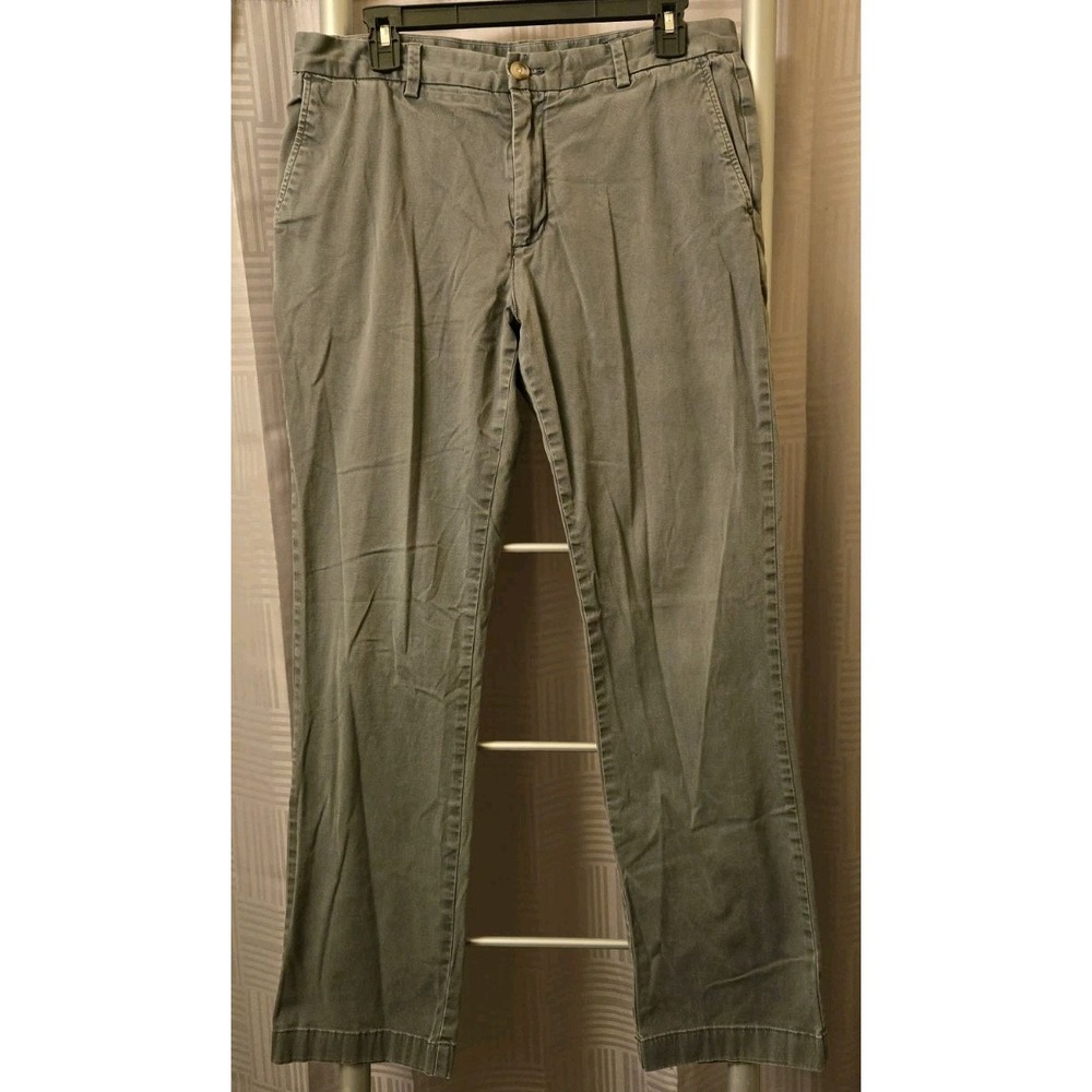 Vineyard Vines Men's Gray  Breaker‎ Pant 33x32 (Fits 33x30) Chinos Khaki Style